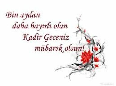 Kadir Geceniz Mübarek Olsun