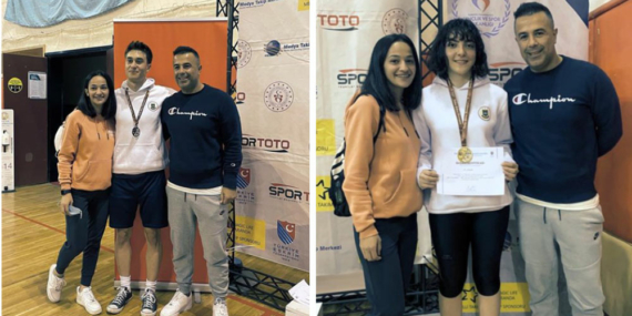 Çift Madalyayla Döndüler