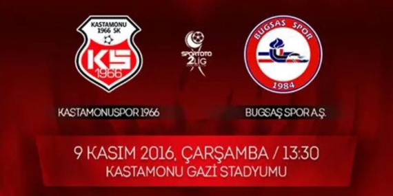 Kastamonuspor Bugsaşspor’u bekliyor