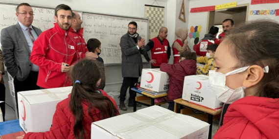 Köy Okullarına Dağıtıldı