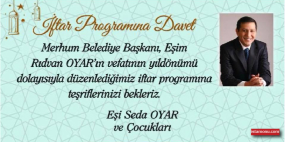Rıdvan Oyar için anma programı