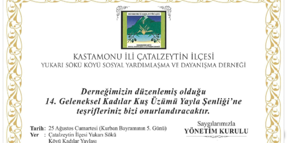 Yukarısökü 14. kez buluşturacak