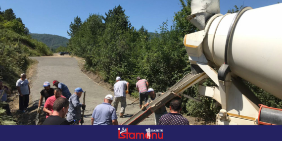 Yolu köylüler yaptı!