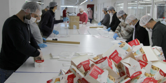 Ayda 6 Milyon Adet Maske Üretiyor