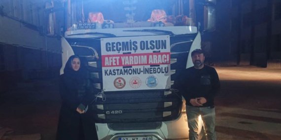 İnebolu Yardım Tırı Antakya’da