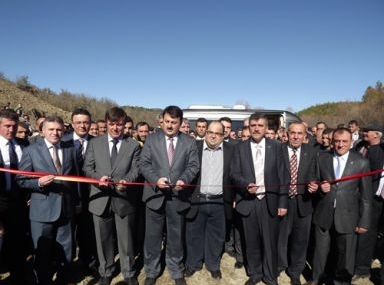 Daday-Eflani yoluna ilk kepçe vuruldu