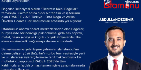 Bağcılar Belediyesi’nden TRADEF Paylaşımı