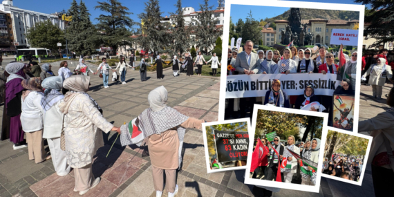 GAZZE’YE “SESSİZ ÇIĞLIK”LA DESTEK