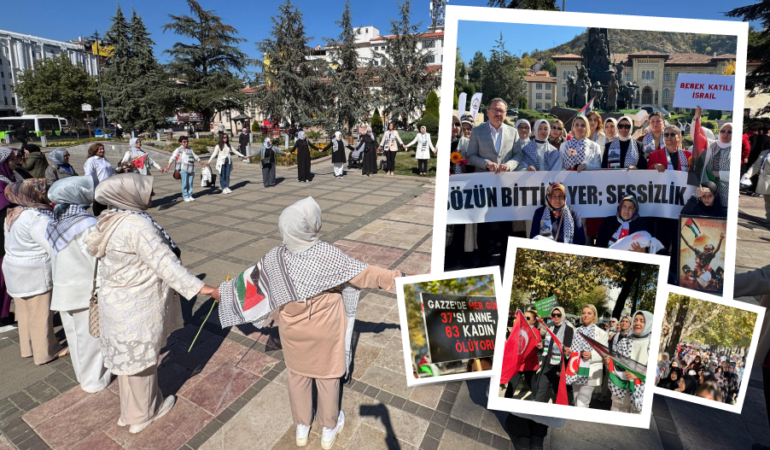 GAZZE’YE “SESSİZ ÇIĞLIK”LA DESTEK