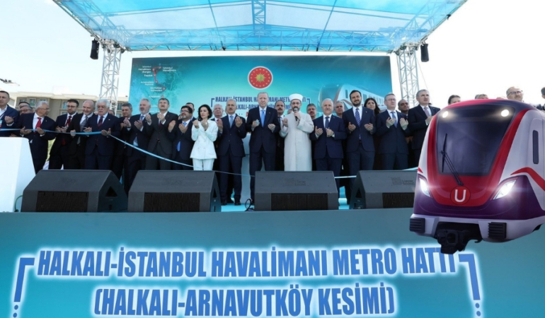 HALKALI–ARNAVUTKÖY METRO HATTI AÇILDI
